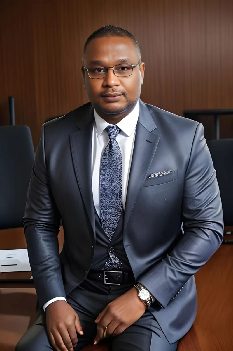 Praveen Thakur in a grey suit, seated in a boardroom